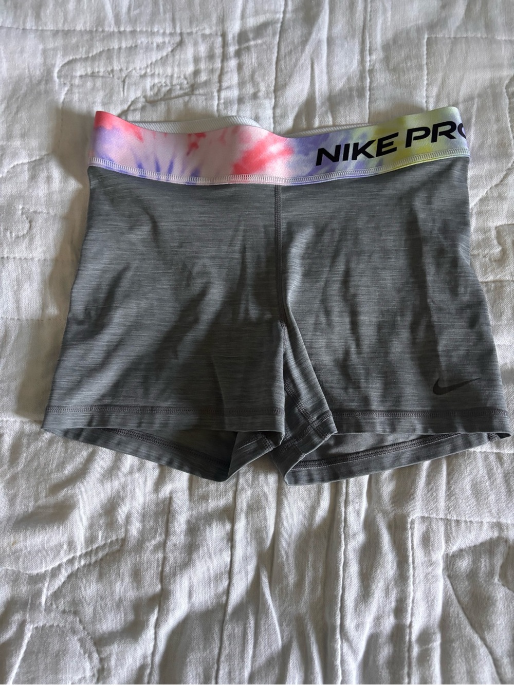 Nike Pro Dri-FIT Compression Training Shorts Tie-Dye Waistband M.